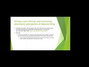 Improving Medication Use in Geriatric Patients