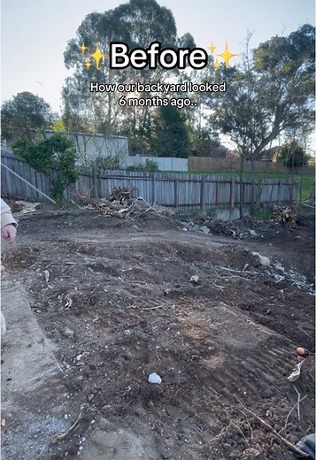 Backyard before and after! ✨💪 DIY landscaping really isn’t for the faint of heart.. or the impatient! Every week we chip away a lil more and slowly we’re transforming this derelict block into the backyard (and home!) of our dreams 🏡 #beforeandafter #backyardbeforeandafter #diylandscaping #backyardmakeover #yardwork #backyardglowup #renovations #housetohome #yardglowup #yardmakeover #backyardprogress