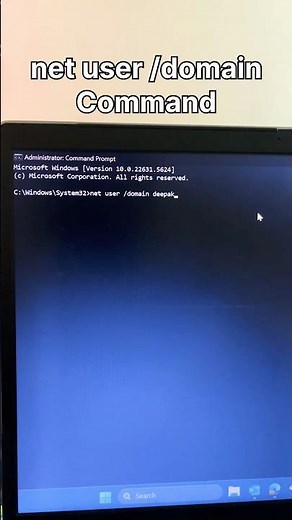 Net User /domain command in IT support | HCL / Wipro / TCS | Tech support | Active Directory | CMD