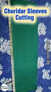Easy Churidar Sleeves Cutting | Stitching For Beginners #shorts #sewing #stitching #shortsfeed #yt
