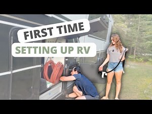 RV Arrival & Setup: Our First Night Camping 🚐 Newbie Struggles & Surprises
