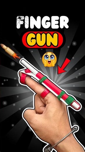 Amazing Finger Gun 😱😍🔫#shorts #experiment #craft #diy #papercrafts #lifehacks #papergun #origami