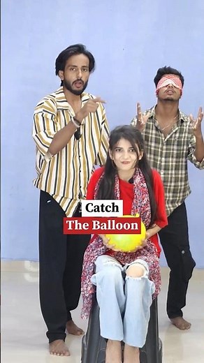 Catch The Balloon Challenge😂 #shorts