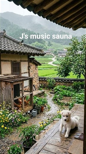 Peaceful Rainy Countryside ☔ Cozy Village Sounds for Sleep | Rain ASMR | 雨の音 睡眠