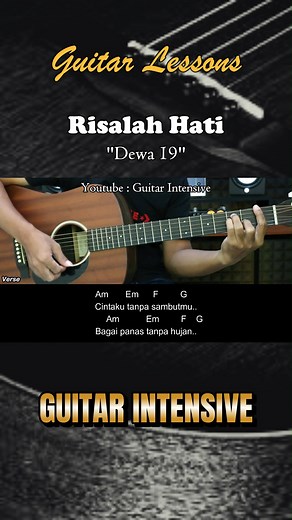 Risalah Hati - Dewa 19 - Tutorial Chord Gitar Mudah #risalahhati #dewa19 #guitarintensive #martinguitar #acousticguitar #acousticcover #acoustic #tutorialgitarmudah #tutorialgitar #easychords | Guitar Intensive