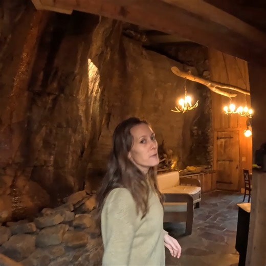 We slept in a cave with a 30 foot spring fed waterfall right outside. This is a quick look at the cave cabin we stayed in. 🎥 The full tour experience is live on our YT channel. Want to stay in a cave? - https://longbowresorts.com/about-the-cabins/ | Cody & Kellie