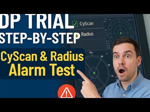 How to do Cyscan and Radius Signal Alarm test#Dp Trial#Position Reference Unit#dpvessel #dp2#eto