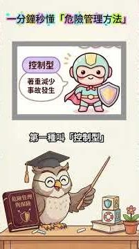 一分鐘秒懂「 危險管理方法」 #風險管理#一分鐘秒懂 #危險管理 #保險知識 #生活理財 #職場技能 #Shorts