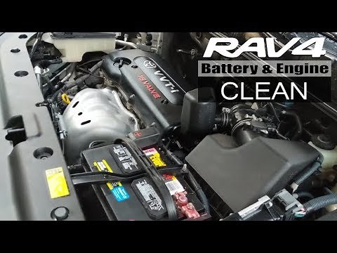 2006-2012 Rav4: Battery and Engine Clean