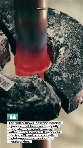 Red Hot Metal in Seconds #InductionHeating #Metalworking #EngineeringShorts