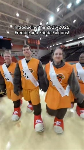 SQUAD GOALS!! We are so happy to meet you all 🥳🧡#BGSU #College #Mascots #Reveal #CollegeLife