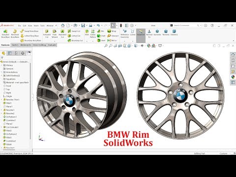 SolidWorks Tutorial for beginners-BMW Rim Modeling