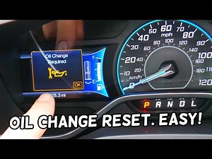 FORD C-MAX OIL CHANGE REQUIRED LIGHT RESET, OIL LIFE RESET
