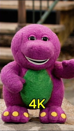 Barney en 4K. #4k #comparacion #nostalgia