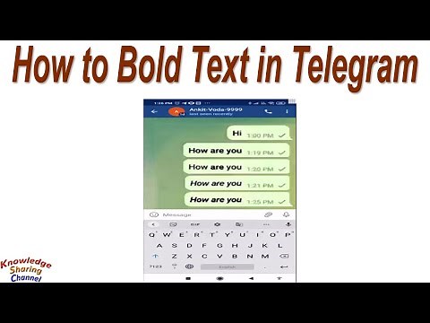 How to Bold Text in Telegram