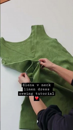 Linen dress sewing tutorial #basicsewing #design #madebyme #beginnersewing #diy #patterns #clothes