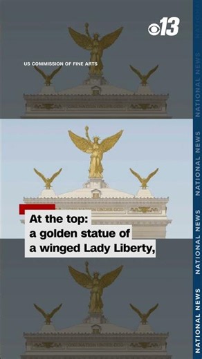 Trump Admin unveils gold arch design