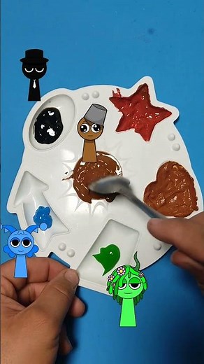 The Perfect Blend Thick Paint Mixing on Art Palette