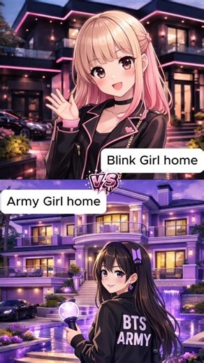 Blink girl home 🏡 VS Army girl Home 🏡#bts#blink#army#blackpink#viral