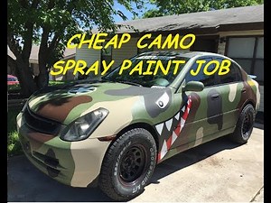 How to spray can paint camo.