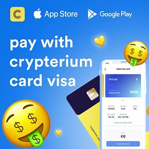 🛍️Accepted in 80 million shops worldwide 💰Connected to your favourite coins 🏧Low-cost ATM cash withdrawals 🧾Fully insured, award-winning wallet | Crypterium