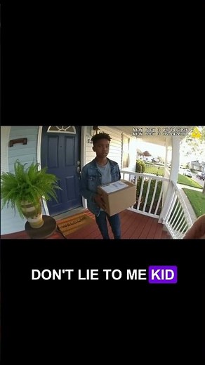 Officer Confronts 12-Year-Old Boy Picking Up a Package — Tension Rises Until Parent Intervenes