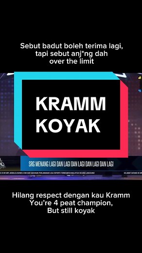 Kramm koyak sebut badut #MPLMY #MLBB
