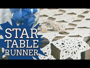 Star Table Runner ⭐ Join As You Go | The Crochet Crowd