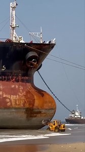 The end of this ship 🤯 #ship #beaching #vessel #breaking #theend | Viral Pulse
