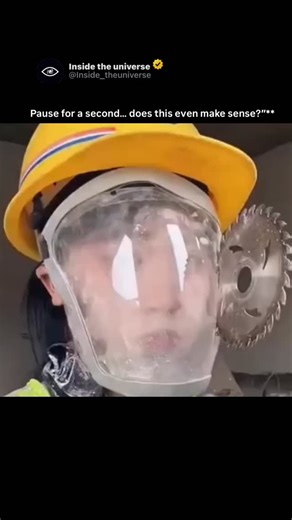 Ꮢᥲꪜι 💐 on Instagram: "The video captures a tense moment on a construction site when an angle grinder suddenly fails and the spinning disc flies straight into a worker’s face shield. The impact is dramatic, but the protective gear does its job, preventing any injury and turning a potential disaster into a powerful safety lesson. While some viewers praised the message, others questioned whether the clip was staged because of how smoothly it was filmed. Still, incidents like this reflect a real ri