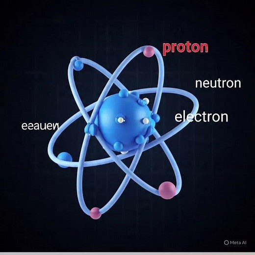 “Electron Orbiting the Atom”(Visual: tiny electron paths around a glowing nucleus)
