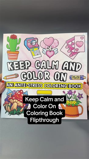 Coloring book flip through time 🎨✨ This one’s called Keep Calm and Color On — full of relaxing, easy pages to unwind with. Perfect for a little mindful coloring break 💕 #coloringbookflipthrough #coloringbook #keepcalmandcoloron #stressreliefcoloring #adultcoloringbook