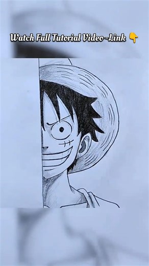 Easy Luffy Drawing Anyone Can Try ✏️ | Step-by-Step Guide #onepiece #luffy #drawingtutorial #anime
