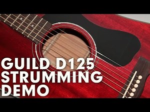 Guild D-125 Acoustic Guitar Strumming Demonstration