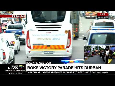RWC Trophy tour | UPDATE - Springbok fever on the streets of Durban