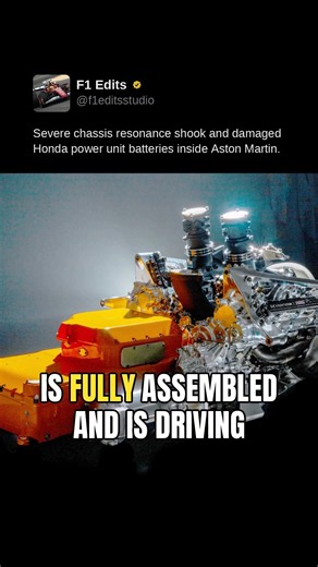 Severe chassis resonance shook and damaged Honda power unit batteries inside Aston Martin.