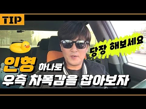 [초보운전탈출] ♥ 우측 차폭감 이거 하나면 충분합니다 (with 노는인형)
