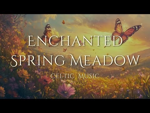 The Magic of an Enchanted Spring Meadow – Relaxing Celtic Music for Inner Peace 🌼🐝