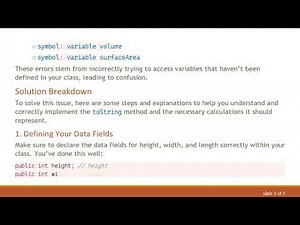 Understanding the toString Method in Java: How to Calculate Volume and Surface Area Efficiently