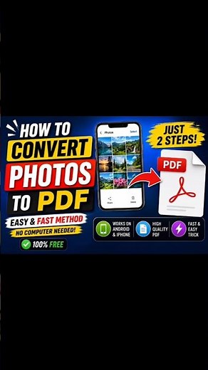 How to Convert Photos to PDF on Mobile | Easy PDF Maker Trick 2026