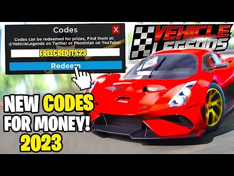 *NEW* ALL WORKING CODES FOR VEHICLE LEGENDS IN DECEMBER 2023! ROBLOX VEHICLE LEGENDS CODES