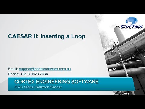 Caesar II - Creating a Loop