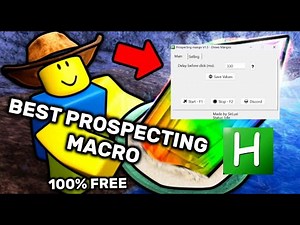 Prospecting Macro! How To AFK In Prospecting Roblox!!