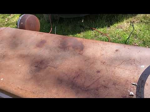 1960's Montgomery Wards Squire Garden Mark lawn tractor first time running in a year.