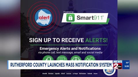 Rutherford County launches mass notification system