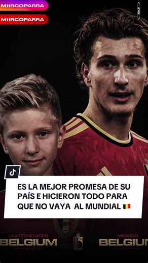 Hay decisiones que no se entienden y esta es una de esas 🫪🇧🇪 es la mejor promesa de su país y no lo llevaron al mundial 😰 Mika Godts #mikagodts #mundial2026 #fifaworldcup2026 #belgica #futbol