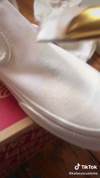 Custom Acrylic Painting on White Shoes | Chill Artistic Vibes