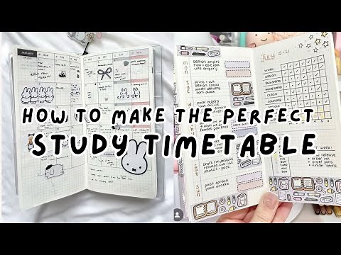 How to Make The Perfect Study Timetable { study tips + productivity guide }