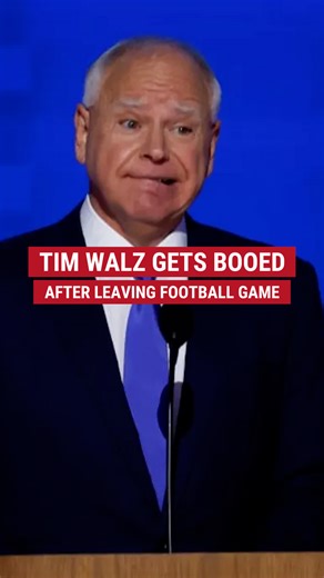 754K views · 16K reactions | BOO BIRDS: Democratic vice presidential nominee Tim Walz heard a chorus of boos as his motorcade left the rivalry college football game between Minnesota and Michigan in the key battleground state. | Fox News | Facebook