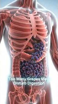 Too Many Grapes Side Effects | What Happens Inside Your Body | 3D Anatomy #foodshorts #facts